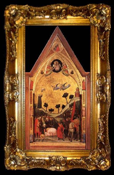 framed  GIOTTO di Bondone The Stefaneschi Triptych Martyrdom of St Paul, ta009-2